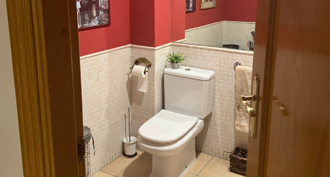 baño antes